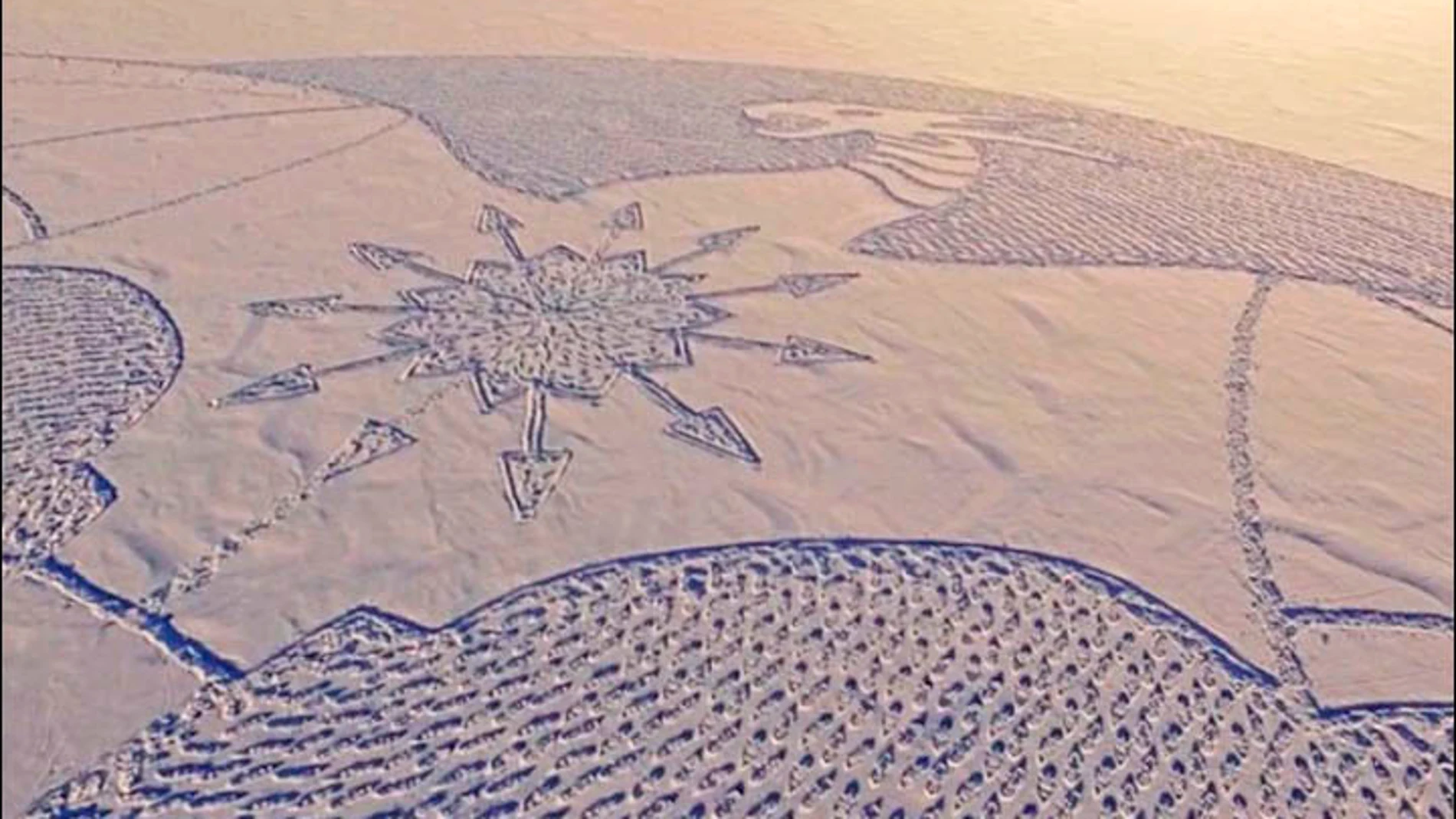 Un dragón gigante «vigila» un lago helado rico en diamantes de Siberia