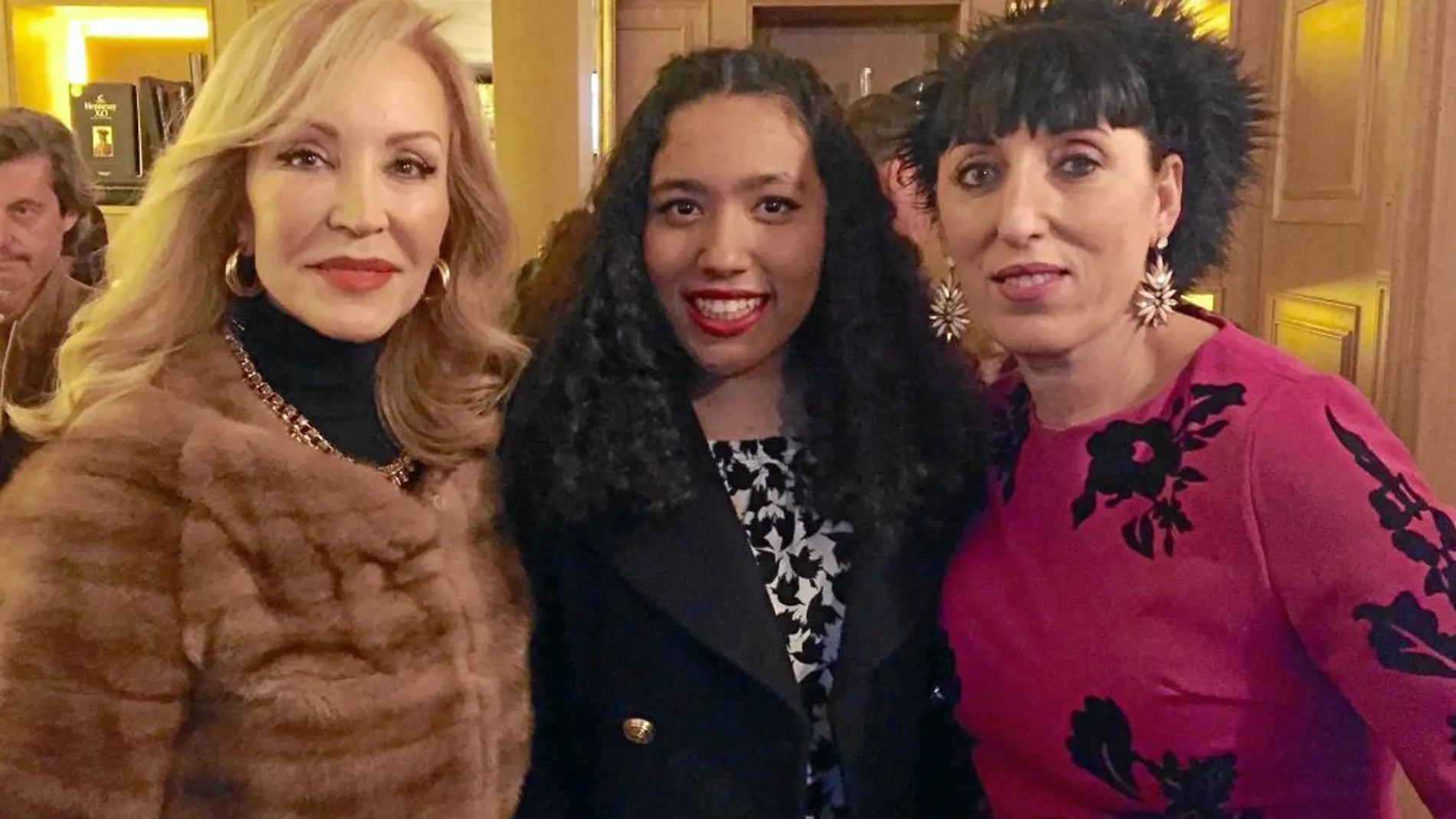Junto a Rossy de Palma y su hija, Luna