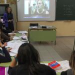 Clase en una de las aulas de la Escuela Oficial de Idiomas de Valladolid