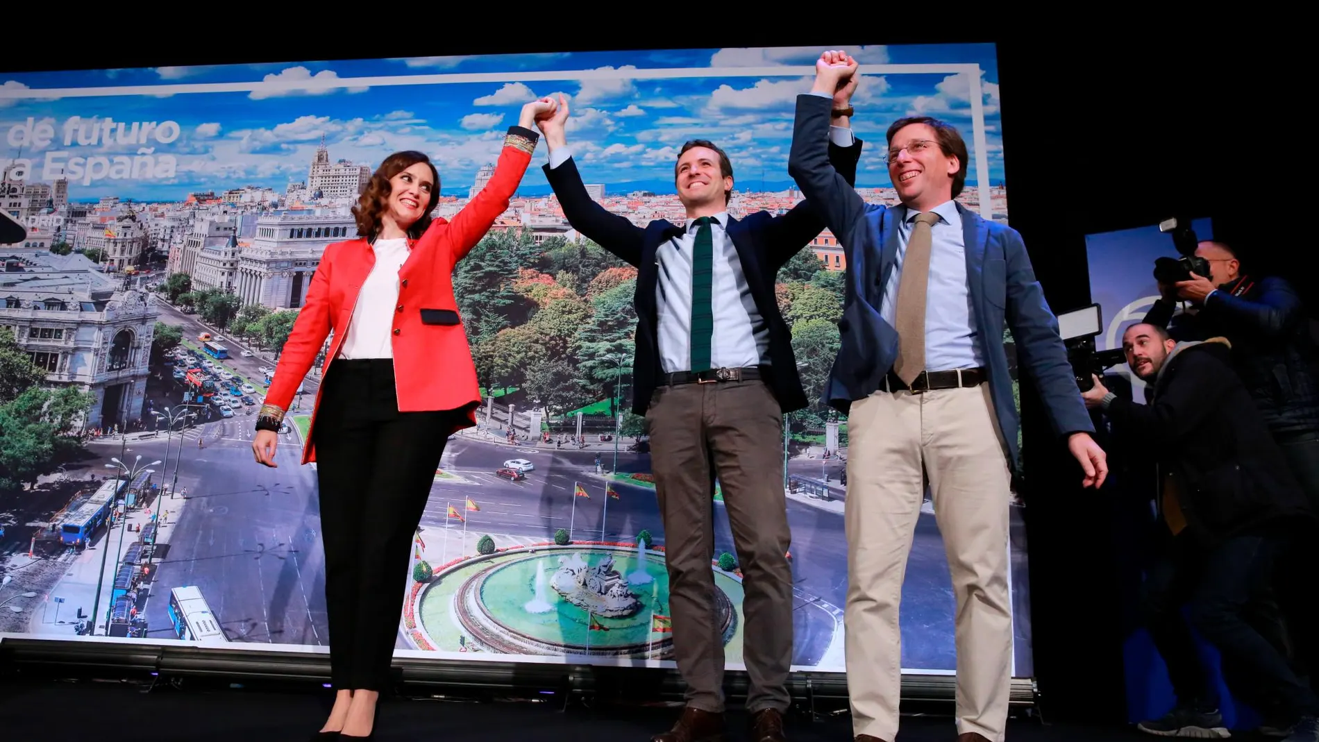 El presidente del PP, Pablo Casado, presentó oficialmente a Isabel Díaz-Ayuso y José Luis Martínez-Almeida como candidatos en Madrid