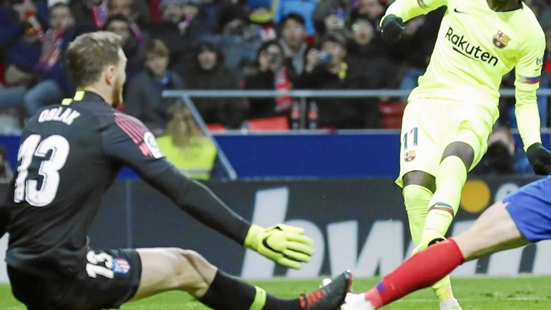 Dembélé anota el gol del empate ante el Atlético / Ap