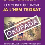 Cataluña.- Vecinos del Raval ocupan la Capella de la Misericòrdia y exigen instalar el CAPCartel de la plataforma CAP Raval Nord Digne21/03/2019