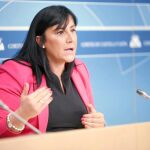 La secretaria de Organización del PSOE en la Comunidad, Ana Sánchez, explica la postura del partido tras las primarias del PP.