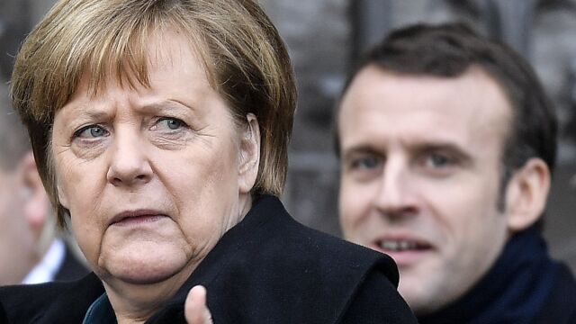 El Tratado del Elíseo 2.0. Angela Merkel y Emmanuel Macron tras firmar ayer en Aquisgrán el nuevo acuerdo bilateral