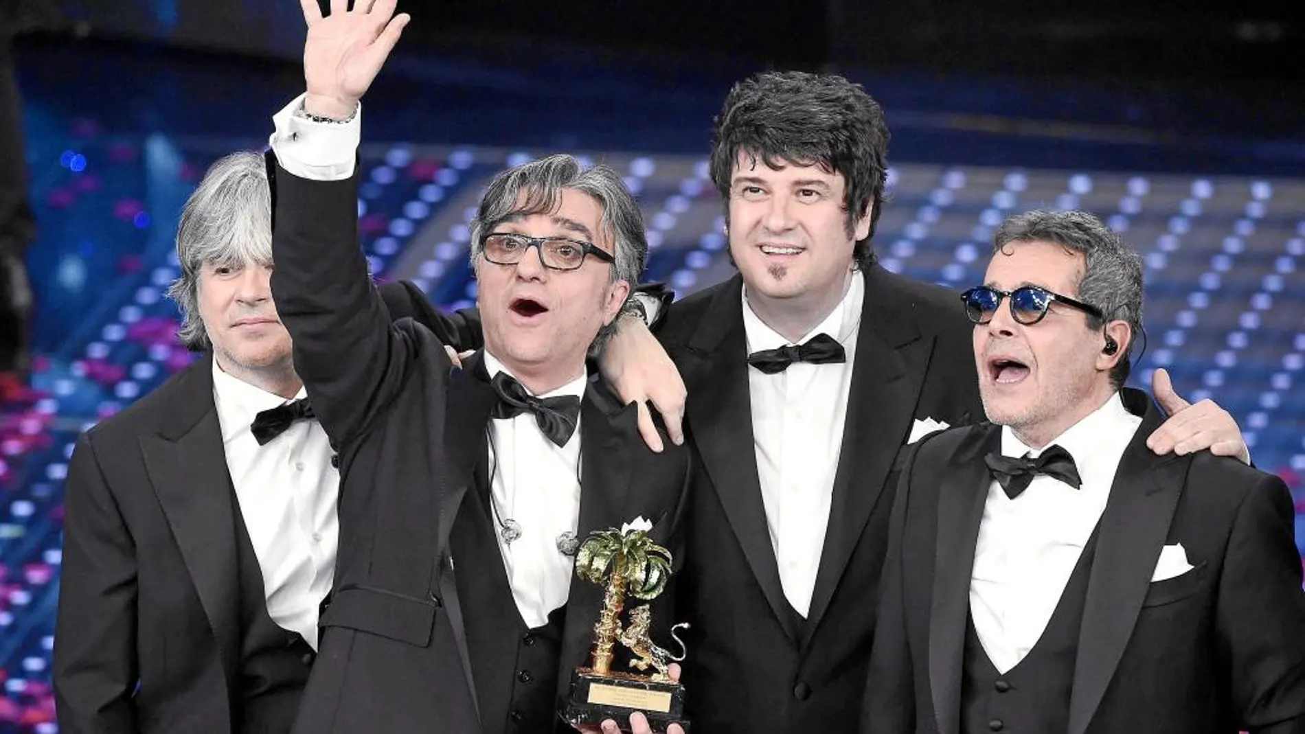 El grupo Stadio, de izquierda a derecha: Andrea Fornili, Gaetano Currieri, Roberto Drovandi y Giovanni Pezzoli