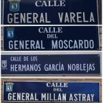 El Comisionado propone retirar 47 calles por incumplir la Memoria Histórica