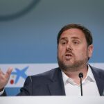 El presidente de ERC, Oriol Junqueras