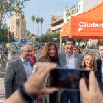 El candidato de Ciudadanos, Juan Marín, ayer en Sevilla / Foto: Efe