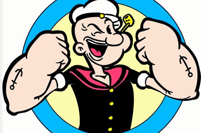 Con su pipa, sus brazos fibrosos y tatuados, Popeye es el marino más famoso de la cultura pop de EE UU y del mundo entero