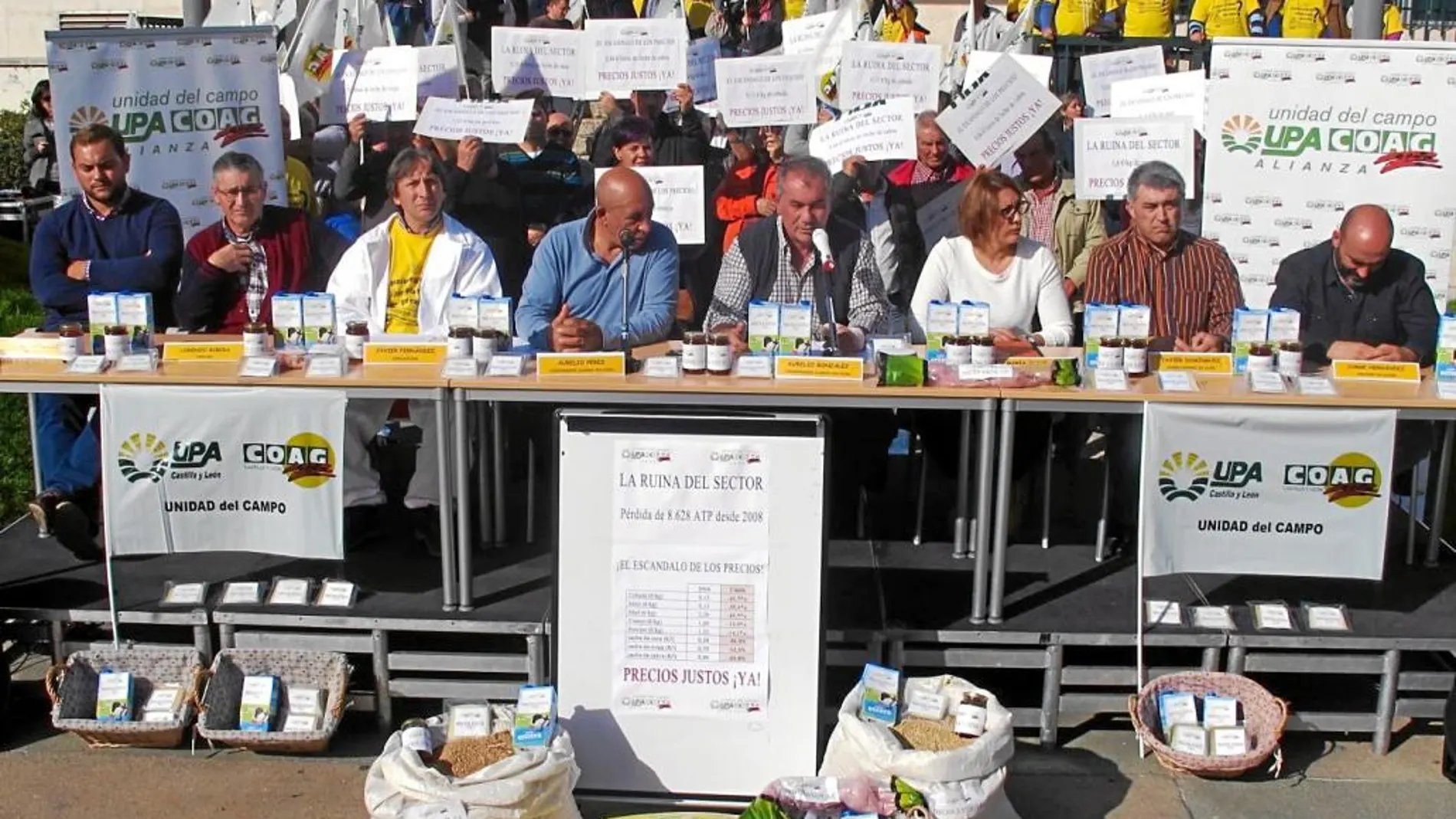 Aurelio Pérez y Aurelio González lideran la protesta en Valladolid