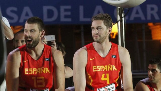 Los hermanos Marc y Pau Gasol, en una imagen de archivo