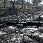 Restos del campo de refugiados de Moria (Lesbos)