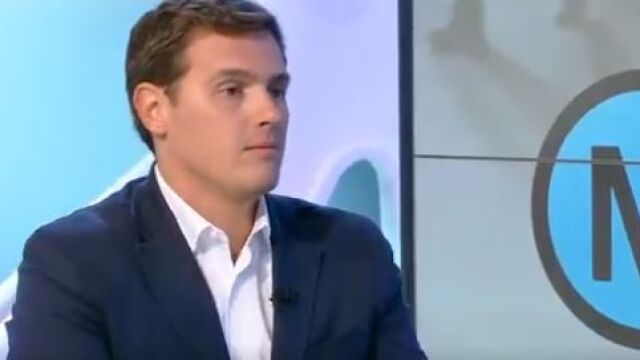 El líder de Ciudadanos, Albert Rivera, durante la entrevista.