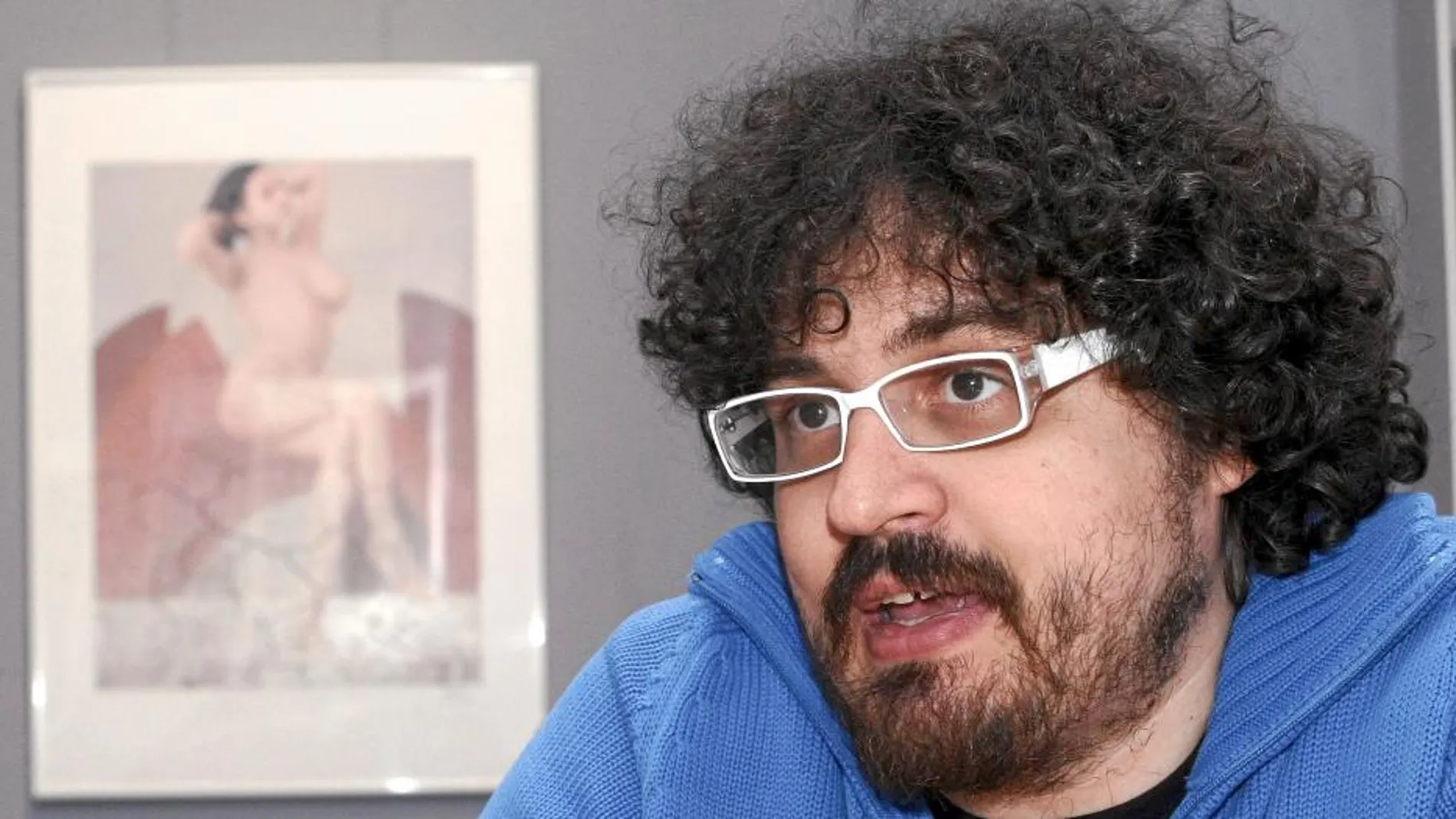 Joan Miquel Rovira, que se ha dedicado a profundizar en la presencia de mujeres en las revistas de humor