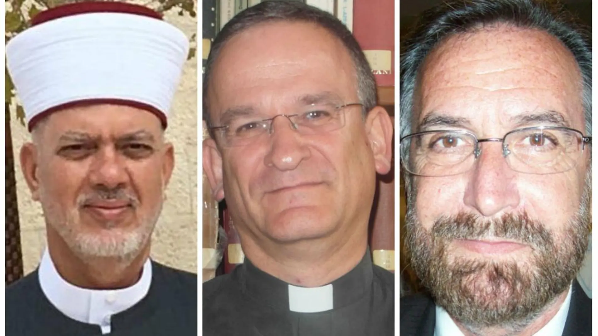 Los tres representantes de las tres religiones entrevistados.