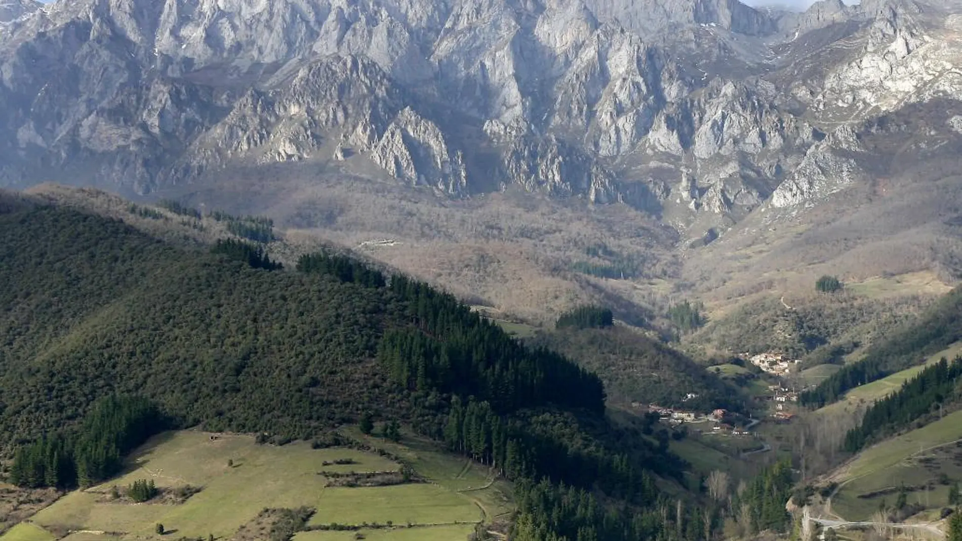 Vista del macizo oriental de los Picos de Europa