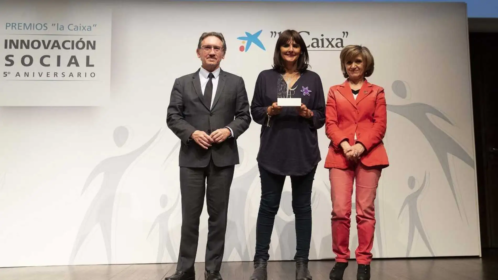 Premio a la Innovación Social de loa Fundación La Caixa a Crecer Sevilla, entregado en el Caixaforum de Madrid/ Foto: La Razón