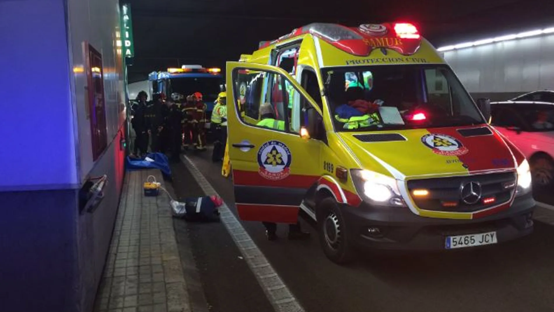 Herido muy grave un menor tras caerse desde una torre de ventilación de la M-30