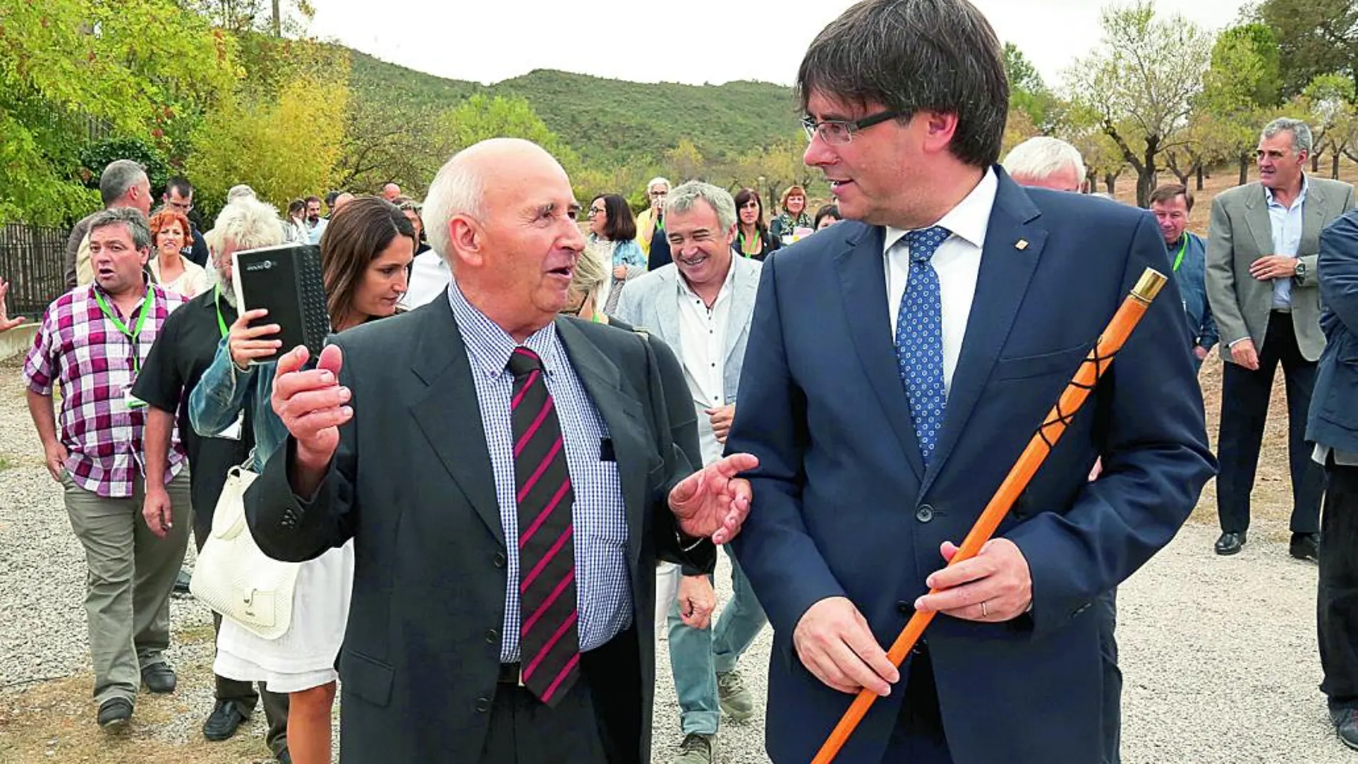 Puigdemont inauguró ayer la II Convención de Micropueblos de Cataluña que se celebra en Aguilar de Segarra.