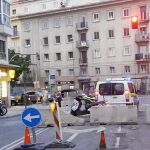 Agentes de Movilidad situados delante del control de General Ricardos