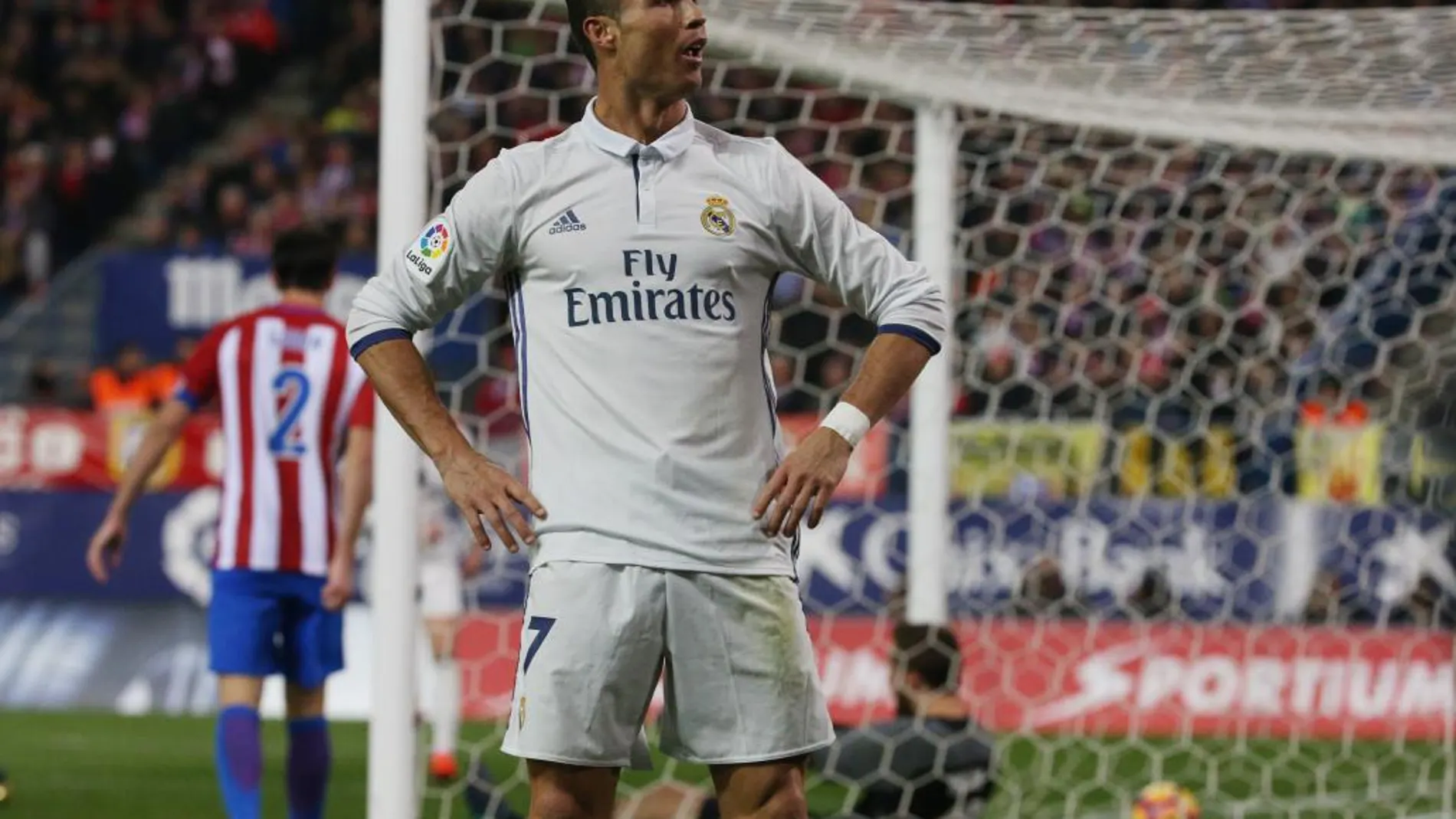 Ronaldo celebra su tercer gol