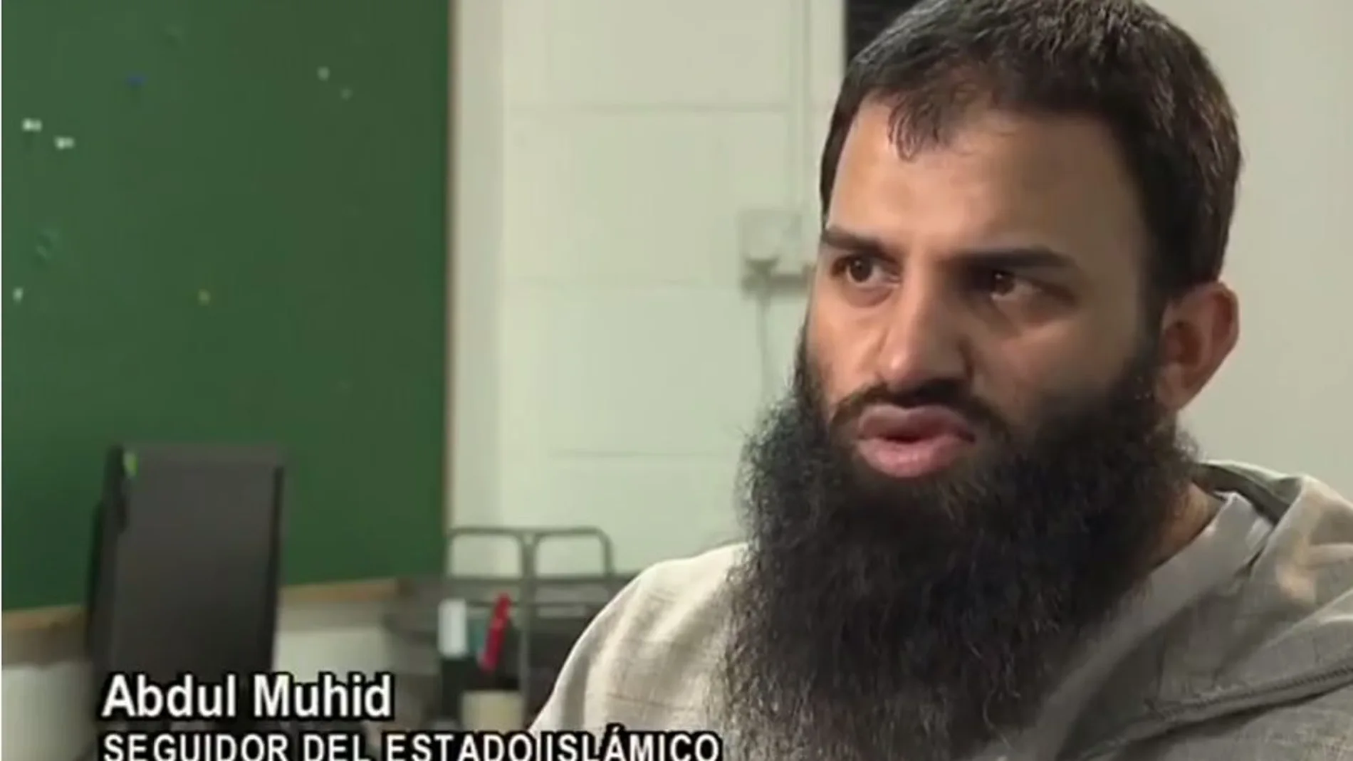 Uno de los yihadistas que aparecían en los vídeos que manejaban los detenidos
