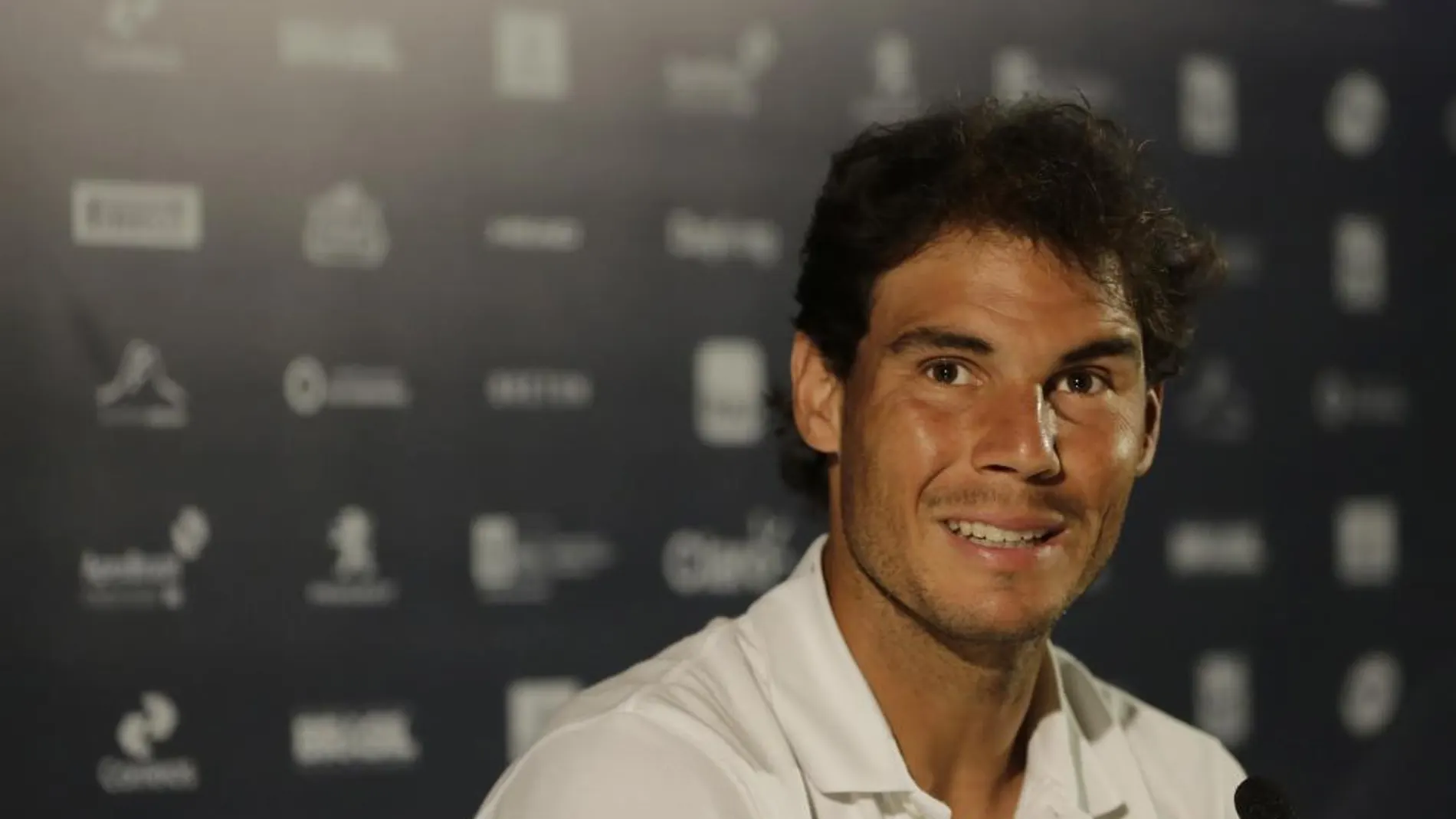 Rafael Nadal en la comparenecia de prensa del Open de Río