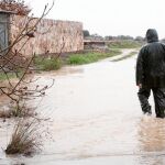 Inundaciones en la localidad zamorana de Tardobispo debido al temporal de lluvia