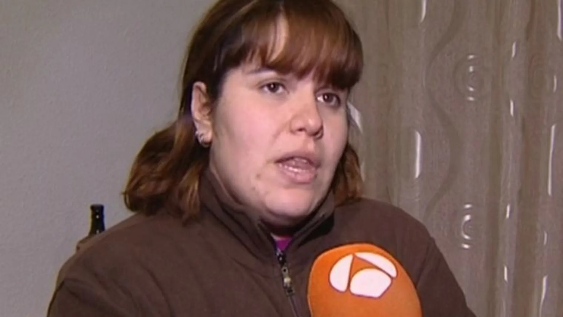 La madre del bebé durante la entrevista en Antena3