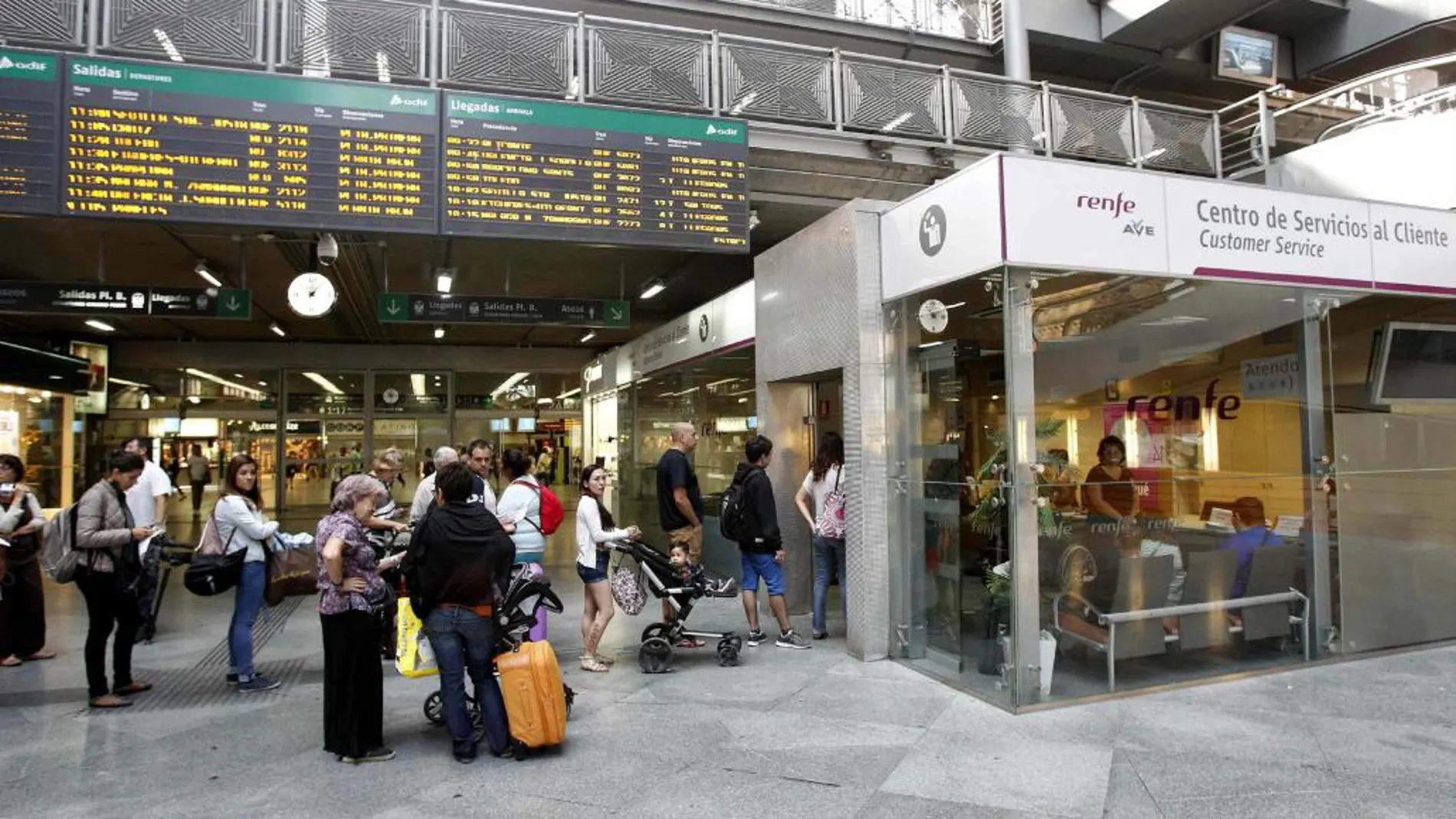 Imagen de a jornada de paro en Renfe Operador convocada el pasado día 4