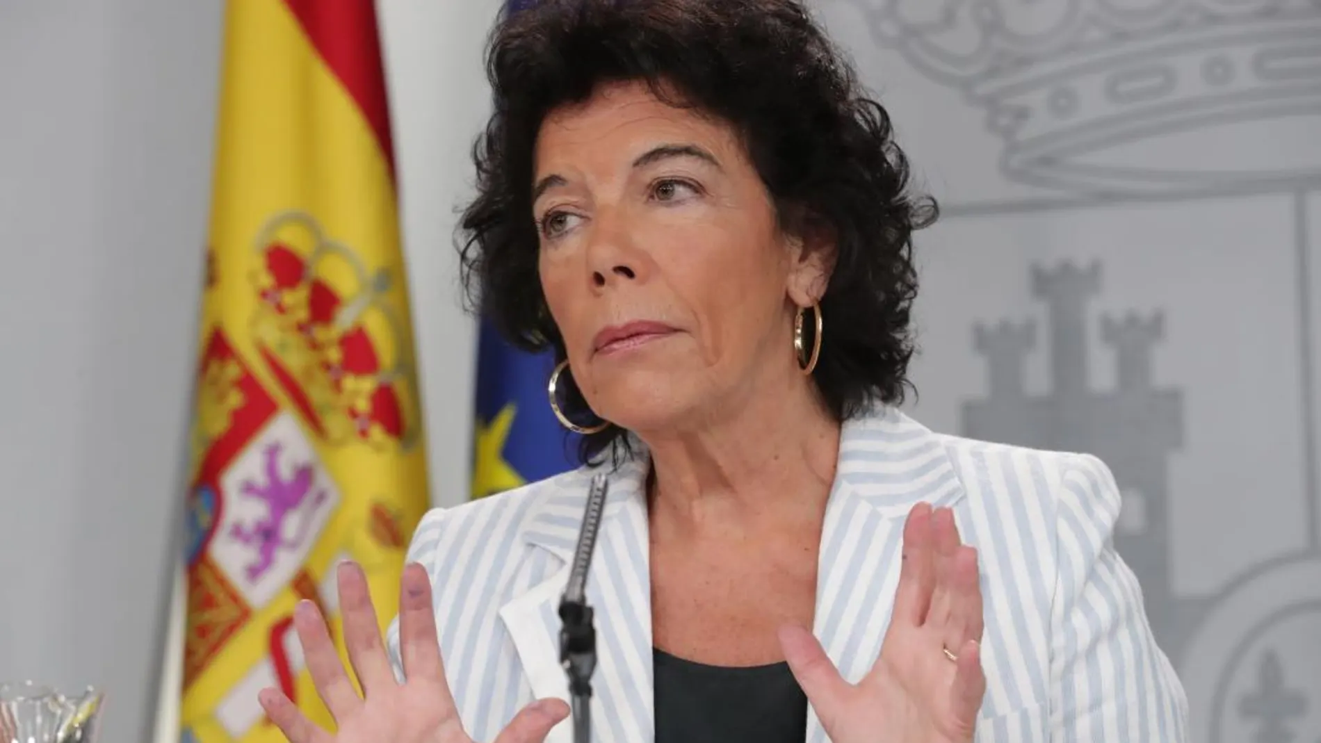 La portavoz del Gobierno, Isabel Celaá. (Archivo)