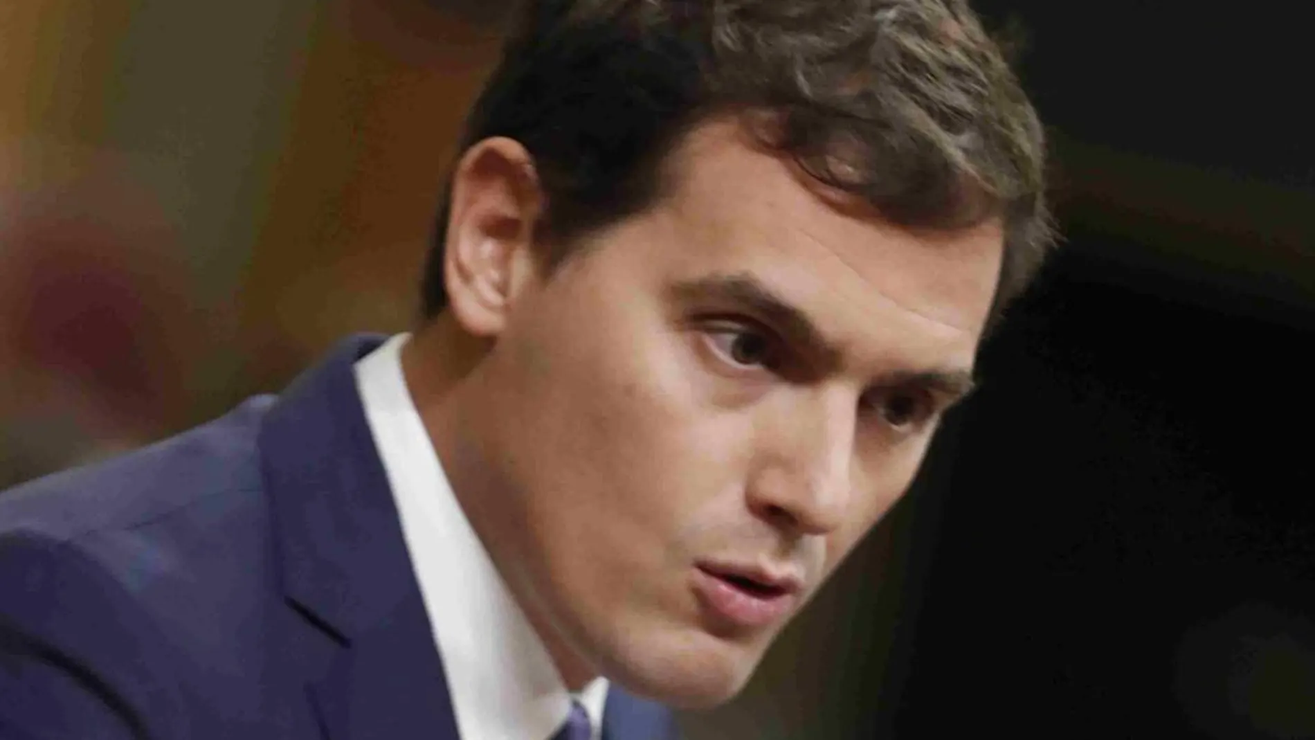 El líder de Ciudadanos, Albert Rivera durante su intervención