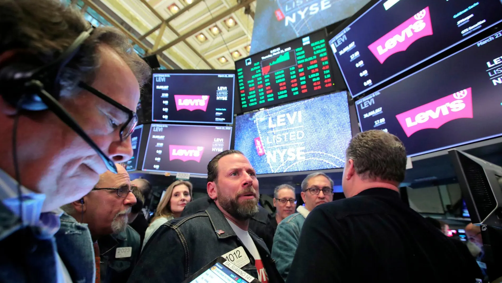 Operadores de Wall Street frente a la cotización de Levi’s