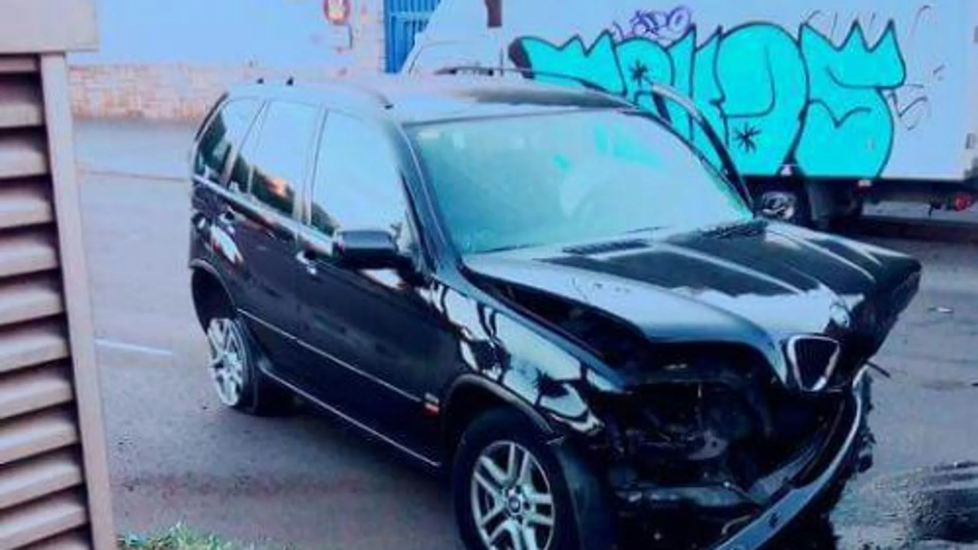 Uno de los coches implicados