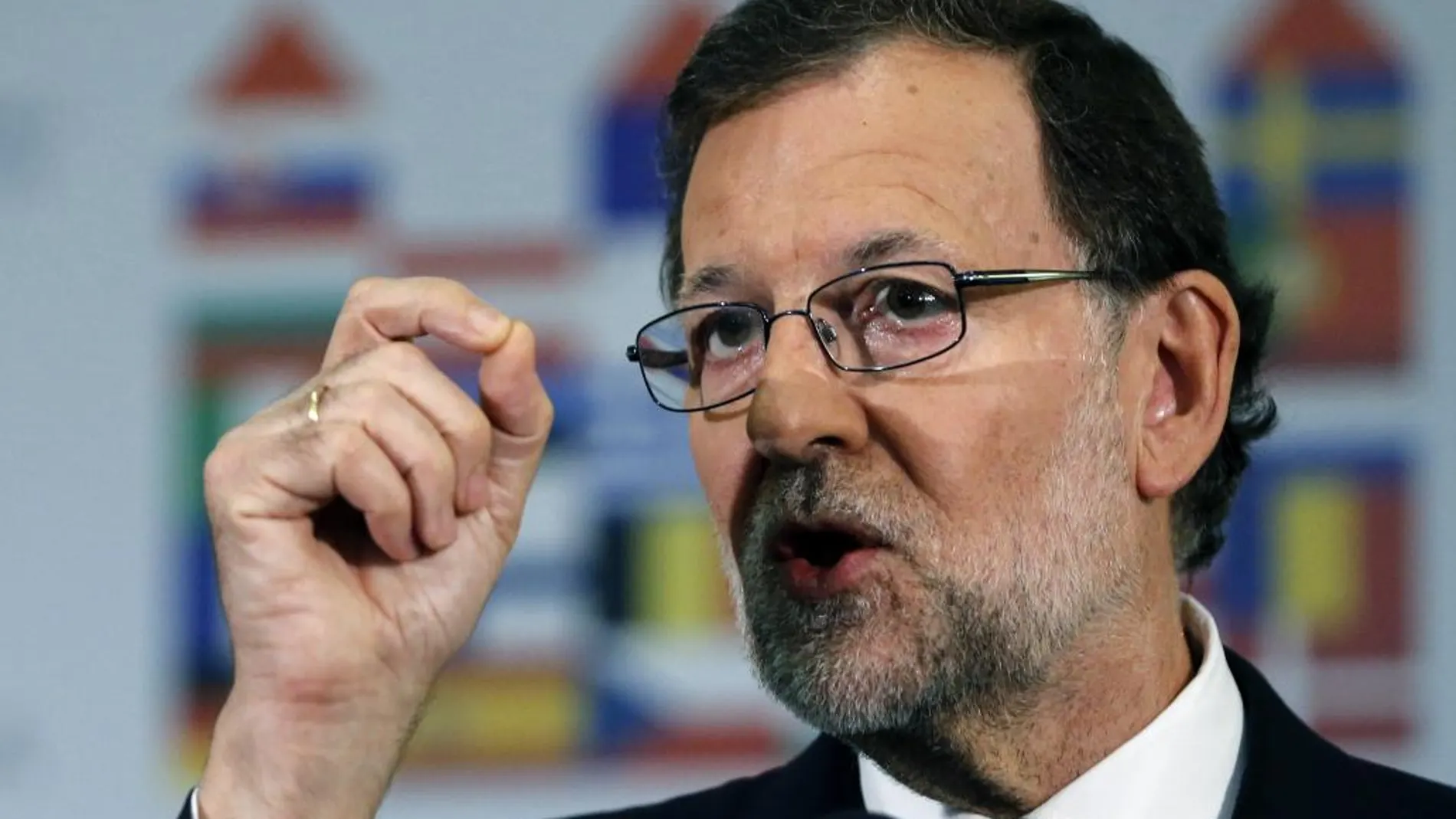 Mariano Rajoy, durante la conferencia de prensa con la que cerró su participación en la cumbre europea.