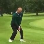Pep Guardiola golpeo golf
