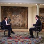 Mariano Rajoy durante la entrevista