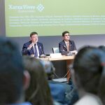 El presidente de la Generalitat, Ximo Puig, ayer durante su participación en el Fórum Vives titulado «El Corredor Mediterráneo, eje de oportunidades»