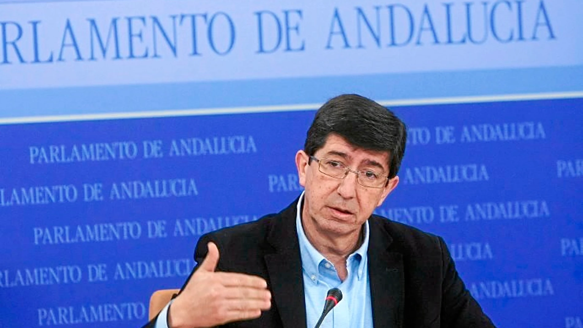 El portavoz de C’s en el Parlamento, Juan Marín