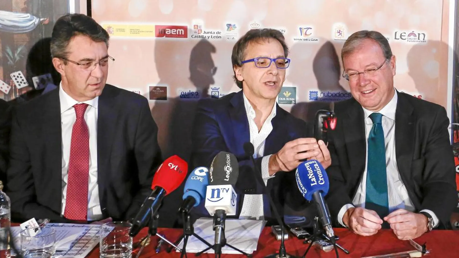 Antonio Silván junto a Juan Martínez Majo y Juan Mayoral