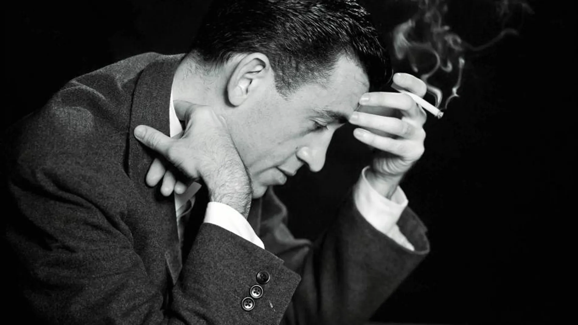 El escritor Jerome David Salinger, nacido el 1 de enero de 1919, en una de las pocas imágenes conocidas de su vida