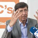 El portavoz parlamentario de Ciudadanos, Juan Marín.