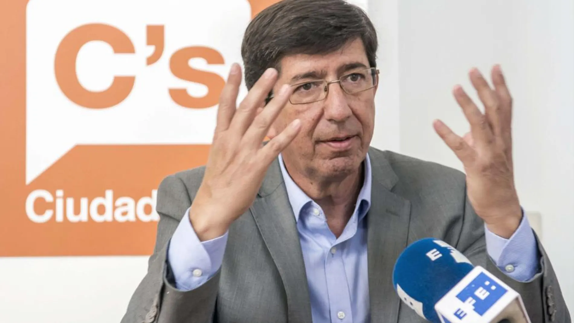 El portavoz parlamentario de Ciudadanos, Juan Marín.