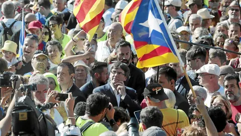 La ANC cifra en 460.000 los inscritos a la marcha convocada para esta tarde en la Diagonal de Barcelona