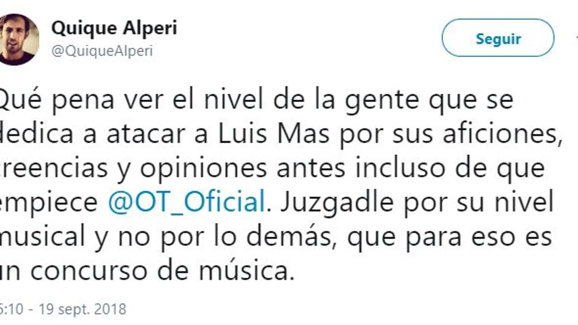 Las redes cargan contra la expulsión de Luis de #OT2018
