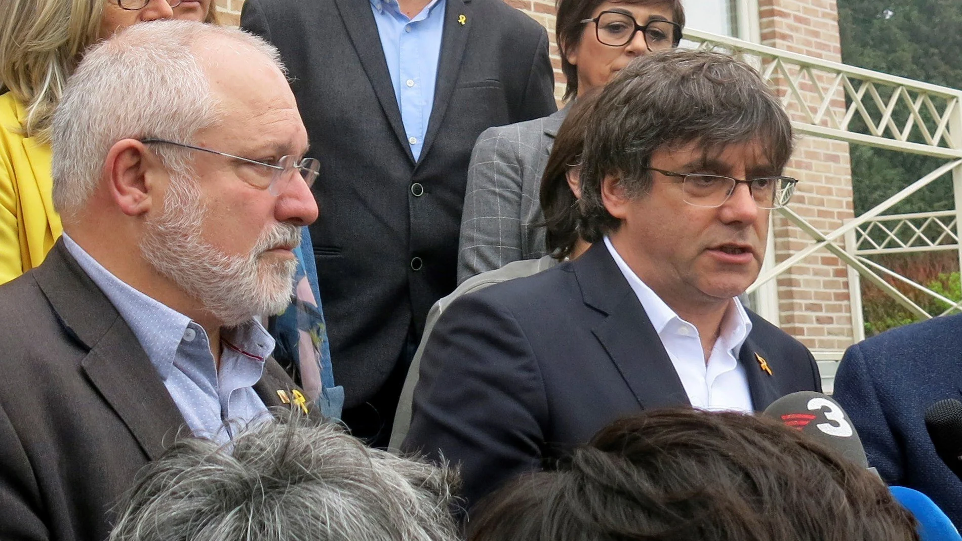Puigdemont ha presentado hoy en Waterloo la candidatura al Senado de Junts per Catalunya.
