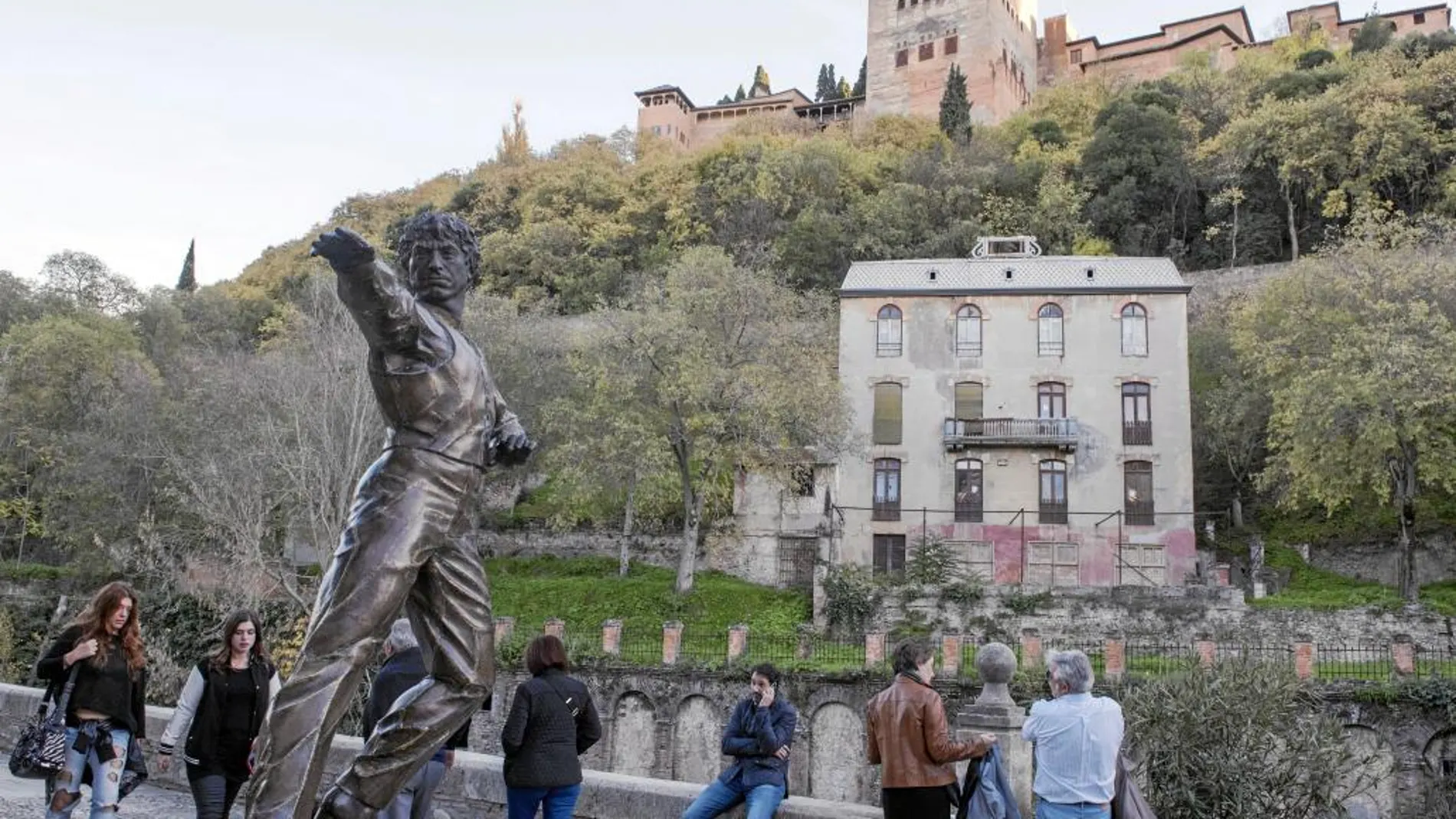 Vista del emblemático hotel, situado a las faldas de la Alhambra