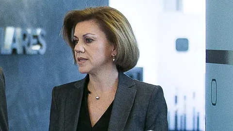 Dolores de Cospedal, en Génova