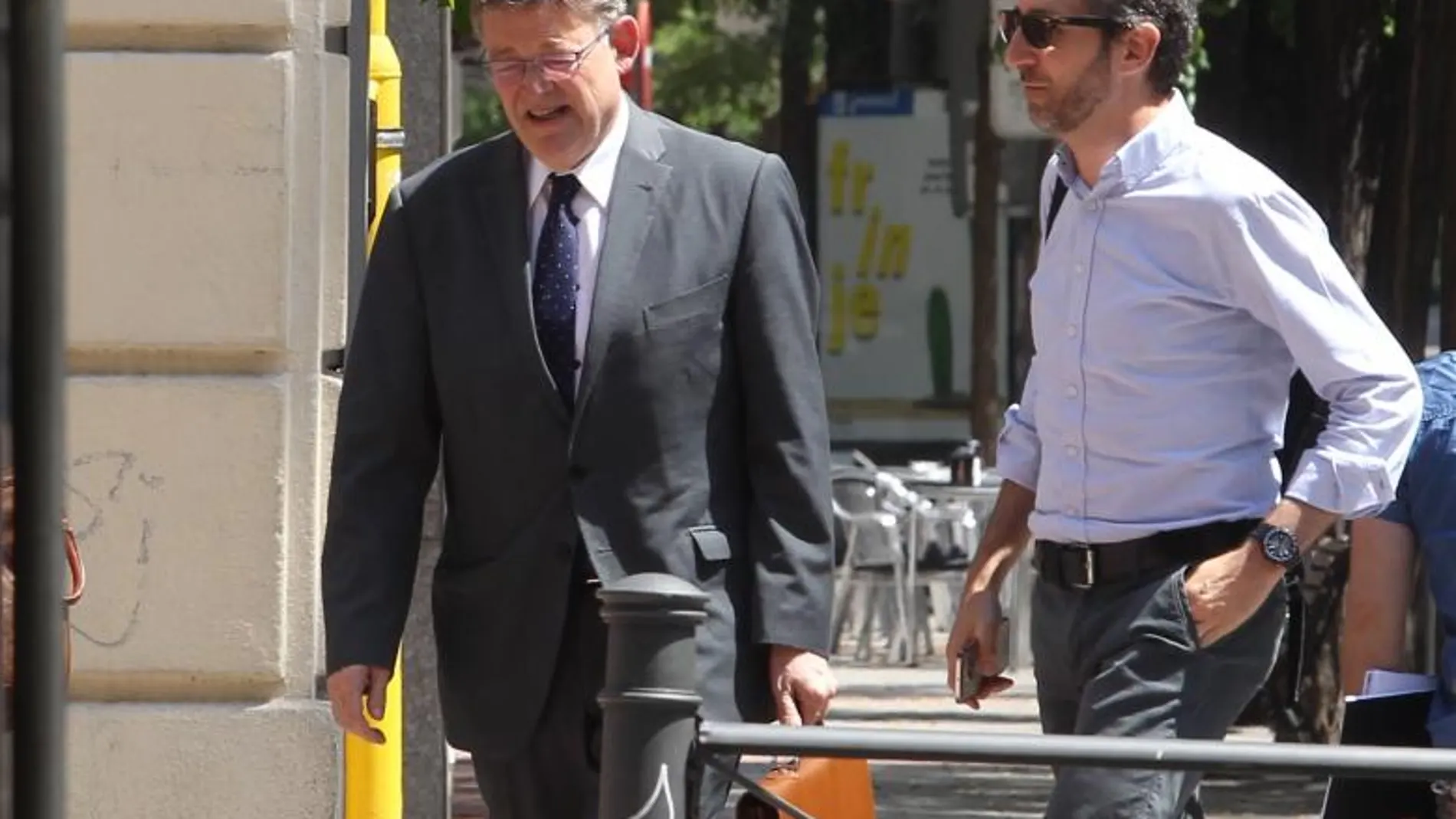 Ximo Puig, a su llegada a la reunión