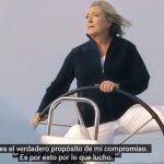 Marine Le Pen en una de las imágenes del vídeo de campaña del Frente Nacional